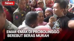 Emak-Emak di Probolinggo Rela Antre Berdesakan hingga Nyaris Pingsan Demi Beras Murah 