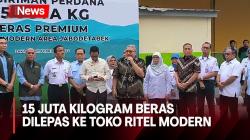 Pj Gubernur DKI Jakarta Lepas 15 Juta Kilogram Beras ke Toko Ritel Modern