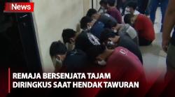 Belasan Remaja Bersenjata Tajam Diringkus saat Hendak Tawuran di Johar Baru