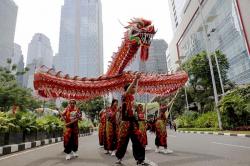 Kirab Budaya Meriahkan Festival Cap Go Meh di Pusat Bisnis Jakarta