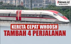 Infografis Kereta Cepat Whoosh Tambah 4 Perjalanan Mulai Hari Ini