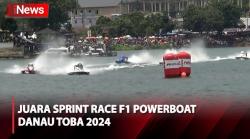 F1 Powerboat Danau Toba 2024, Pembalap Swedia Jonas Andersson Juara Sprint Race