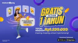 Yuk Merapat! MotionPay Traktir Voucher Gratis Jajan selama 1 Tahun, Total Rp1,2 Juta