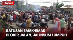 Diblokir Ratusan Emak-Emak di Deli Serdang, Lalu Lintas Jalinsum Lumpuh Total