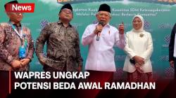 Wapres Minta Saling Menghormati Usai Ungkap Potensi Beda Awal Bulan Ramadhan