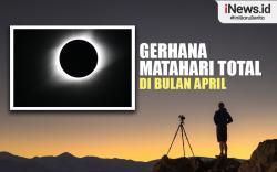 Infografis Gerhana Matahari Total Akan Terjadi pada 8 April 2024