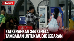 PT KAI Sediakan 344 Kereta Tambahan untuk Mudik Lebaran, Total 800.000 Lebih Kursi