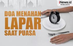 Infografis Doa Menahan Lapar Saat Puasa, Tetap Kuat Beraktivitas Sampai Berbuka
