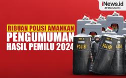 Infografis Ribuan Polisi Amankan Pengumuman Hasil Pemilu 2024 di KPU dan DPR