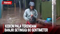 Kawasan Kebon Pala, Jakarta Timur Terendam Banjir Setinggi 80 Sentimeter