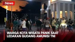 Warga Kota Wisata Evakuasi Diri saat Ledakan Gudang Amunisi Armed TNI AD