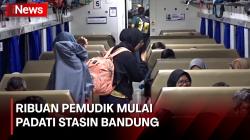 Ribuan Pemudik Mulai Padati Stasiun Bandung Jelang H-7 Lebaran 