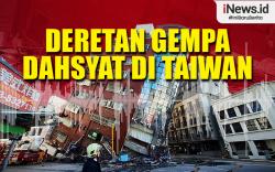 Infografis Deretan Gempa Dahsyat di Taiwan