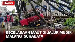 Kecelakaan Maut di Jalur Mudik Malang-Surabaya Libatkan 2 Tronton, 1 Pemotor Tewas