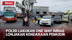 Polres Tasikmalaya Kota Berlakukan One Way akibat Lonjakan Arus Pemudik