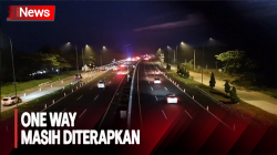 Melihat Arus Mudik di Tol Cipali Menuju Jawa Tengah Subuh Ini, One Way Masih Diterapkan