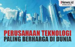 Infografis Daftar 10 Perusahaan Teknologi Paling Berharga di Dunia