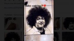 Viral Seniman Bikin Lukisan Wajah Babe Cabita dari Potongan Rambut, Warganet: Epic Banget!