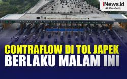 Infografis Arus Balik 2024, Contraflow di Tol Japek Berlaku Malam Ini