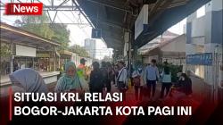 Usai Libur Lebaran, KRL Relasi Bogor-Jakarta Kota Kembali Padat Pagi Ini