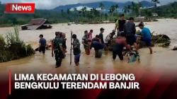 Banjir di Kabupaten Lebong Bengkulu Meluas, Lima Kecamatan Terendam