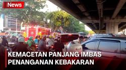Mampang Prapatan Macet Panjang Dampak Penutupan Jalan Imbas Penanganan Kebakaran