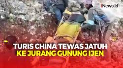 Keserimpet saat Berfoto, Turis Asal China Tewas Jatuh ke Jurang Gunung Ijen