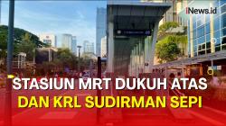Jelang Putusan Sengketa Pilpres, Kondisi di Stasiun MRT Dukuh Atas dan KRL Sudirman Pagi Ini Sepi