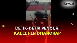 Pencuri Kabel PLN di Jambi Dihajar Massa hingga Menangis 