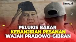 Kebanjiran Orderan Wajah Prabowo-Gibran, Pelukis Unik Ini Gunakan Solder Untuk Berkarya