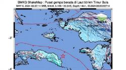 Gempa Terkini M5,8 Guncang Bula Seram Bagian Timur Maluku<