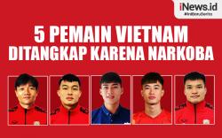 Infografis 5 Pemain Vietnam Ditangkap karena Kasus Narkoba
