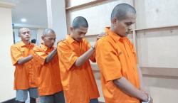 Ini Tampang Empat Tersangka Komplotan Pembegal Casis Bintara Polri
