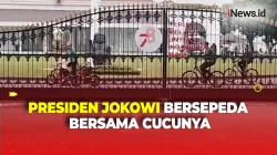 Momen Presiden Jokowi Ajak Jan Ethes Bersepeda di Istana Presiden Yogyakarta