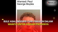 Viral! Bule Asal Inggris Curi Pakaian Dalam Wanita Seharga Rp1,1 Juta untuk Hadiah Pacarnya