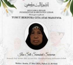 Calon Haji asal Lebak Meninggal Dunia usai Turun dari Pesawat di Arab Saudi<