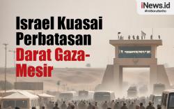 Infografis Israel Kuasai Penuh Perbatasan Darat Gaza-Mesir