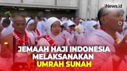 Jemaah Haji Indonesia Melaksanakan Umrah Sunah di Masjidil Haram