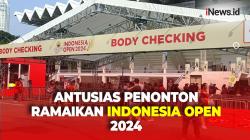 Antusias Penonton Ramaikan Istora Senayan di Hari Pertama Indonesia Open 2024