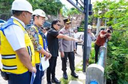 Bupati Badung bersama Kapolda Bali Tinjau Bendungan Sidan