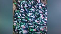 Truk Ekspedisi Terjun ke Jurang di Buton, Botol Miras Tumpah Berserakan<