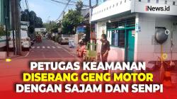 Detik-Detik Petugas Keamanan Diserang Geng Motor dengan Sajam dan Senpi Usai Gagalkan Aksi Begal