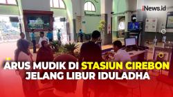 Jelang Libur Iduladha,  Arus Mudik di Stasiun Cirebon Dipadati 7.000 Penumpang