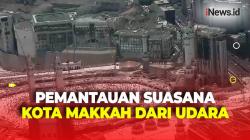 Geliat Suasana Kota Makkah dari Udara pada Musim Haji 2024