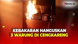Kebakaran Hanguskan 3 Warung di Cengkareng Jakbar, Diduga Korsleting Listrik