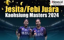 Infografis Jesita/Febi Juara Kaohsiung Masters 2024