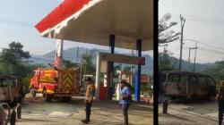 Kebakaran Mobil di SPBU Bogor, Api Muncul saat Isi Angin Ban
