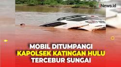 Meluncur dari Atas Kapal Penyeberangan, Mobil yang Ditumpangi Kapolsek Katingan Hulu Tercebur Sungai
