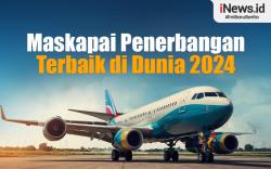 Infografis Daftar Maskapai Penerbangan Terbaik di Dunia