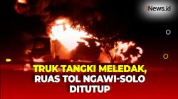 Truk Tangki Pertamina Terbakar Hebat di Ruas Tol Ngawi-Solo, Warga Sempat Dengar Ledakan